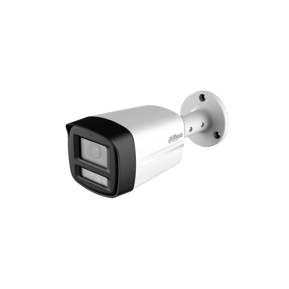 Cámara Bala Dahua 2MP Color Vu Exterior 40Mts Audio HAC-HFW1200TLMN-IL-T