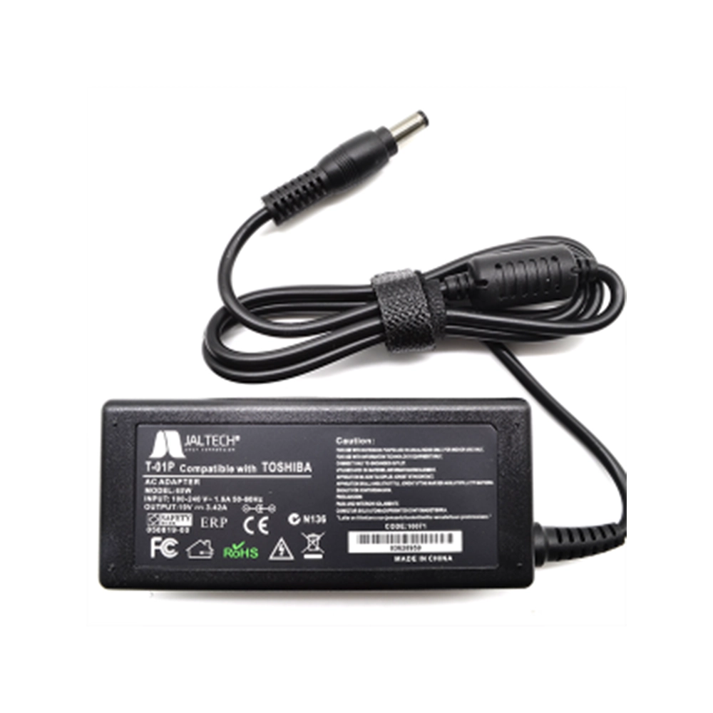 Cargador Asus 19V 2.37A Jaltech Punta L Negra Cable Plano