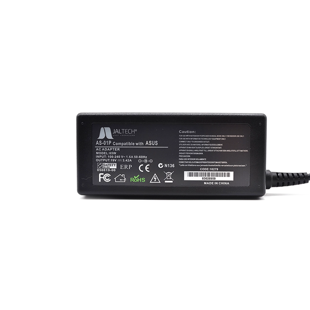 Cargador Asus 19V 3.42A Jaltech Punta L Amarilla 65W Premium