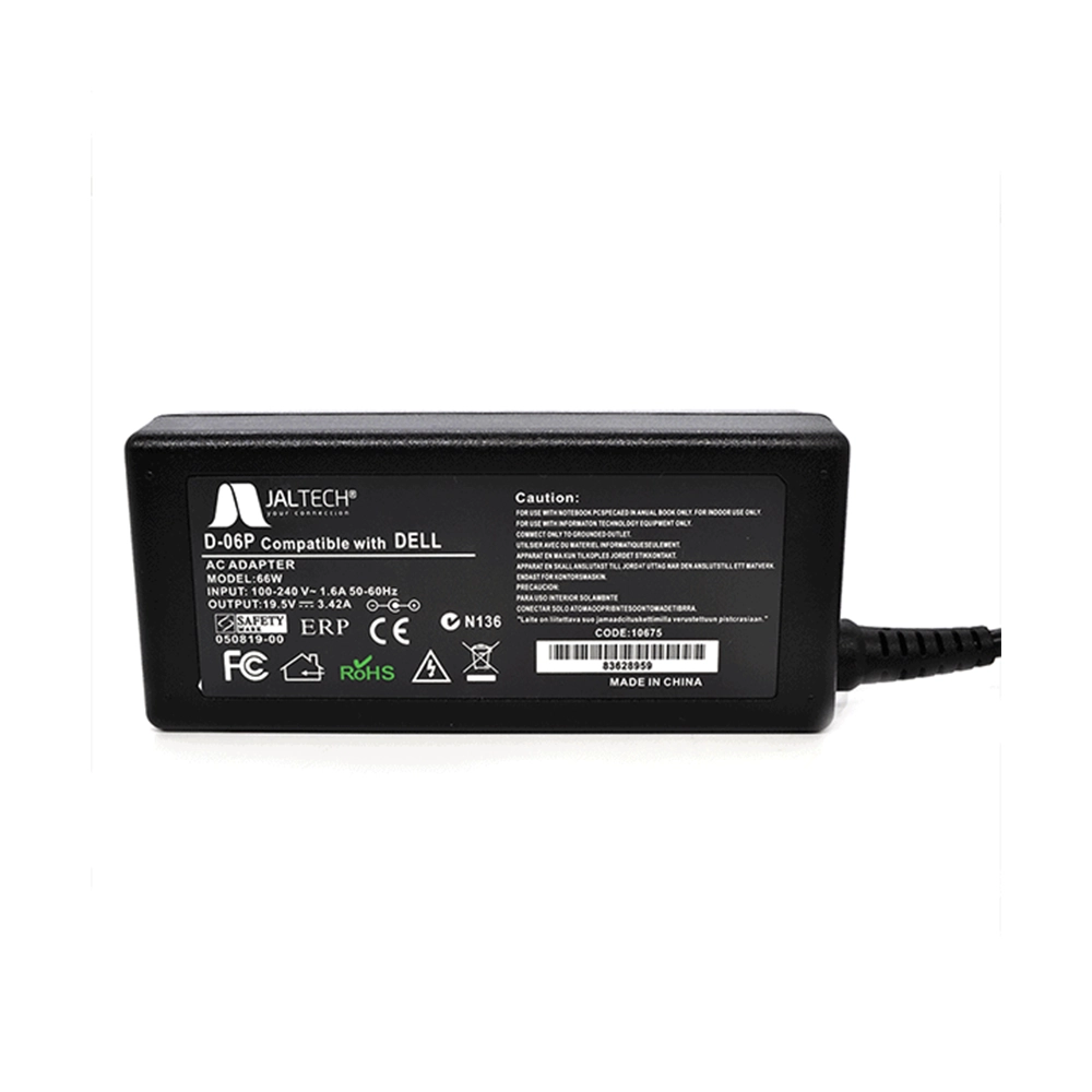 Cargador Dell 19.5V 3.42A Premium Punta 4.5x3.0 Compatibilidad Total