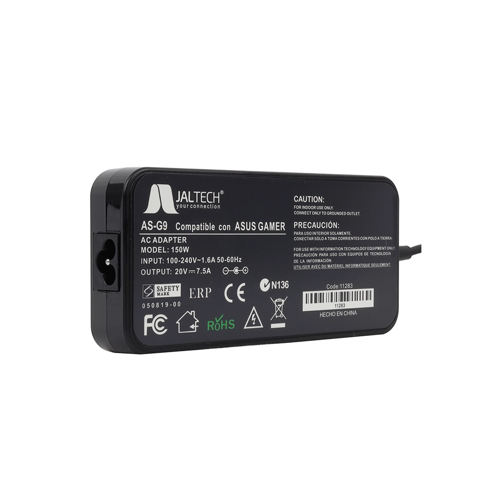 Cargador gamer Asus Jaltech 20V 7.5A 150W alto rendimiento