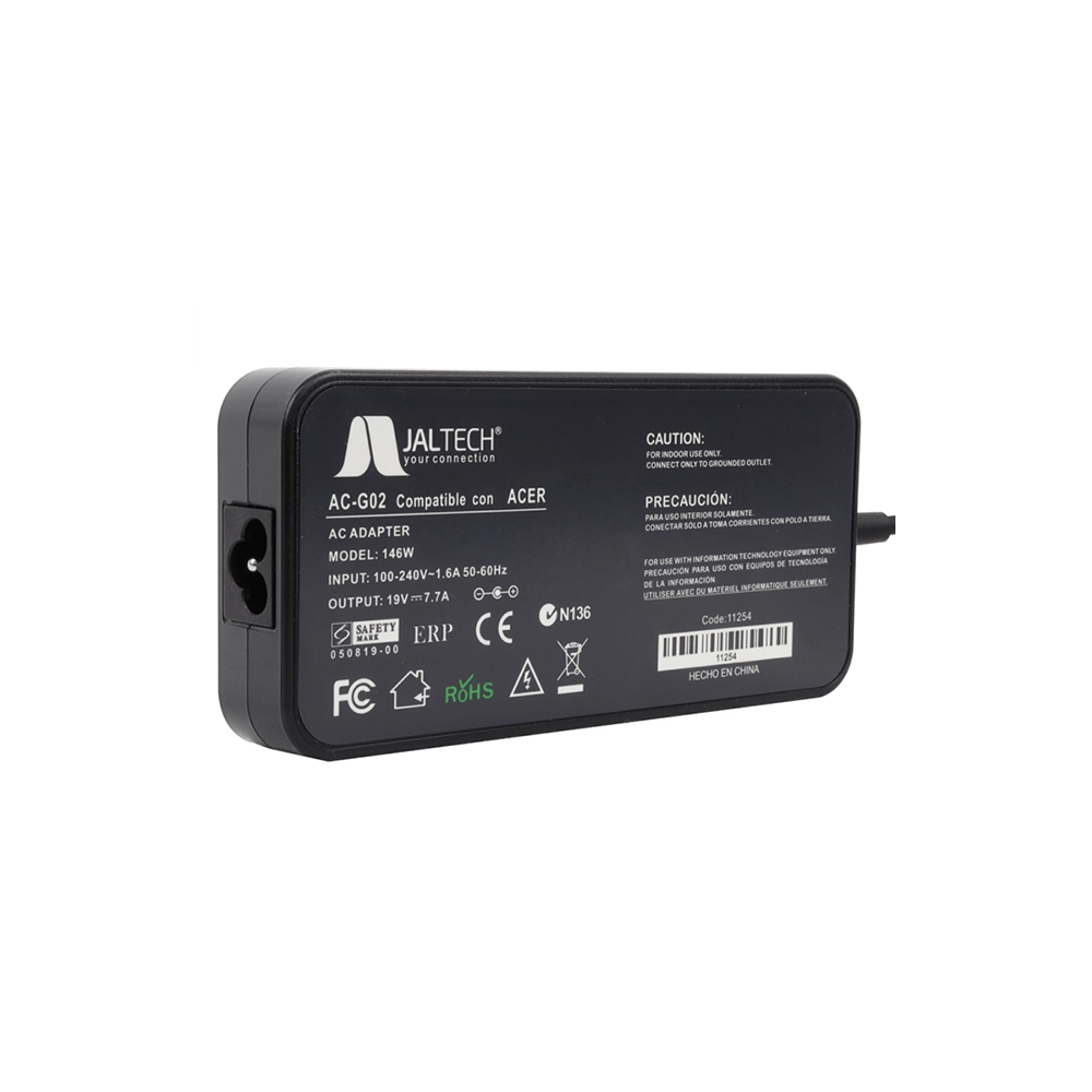 Cargador portátil Acer Jaltech 19V 7.7A para portátiles gamer