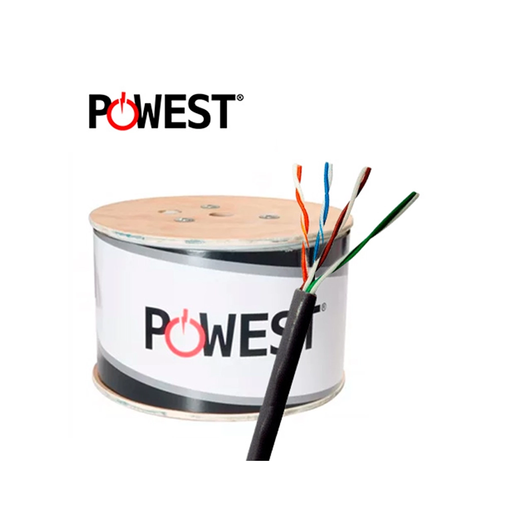 Carreta Cable UTP Cat 6A PVC 305m Powest Alta Velocidad Red Gigabit
