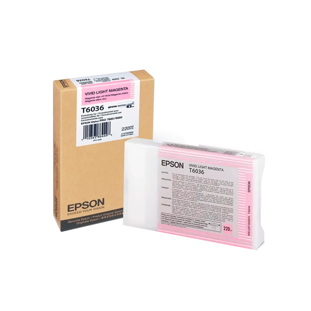 Cartucho Epson Magenta Claro Vivo 220ml UltraChrome K3 Fotográfico