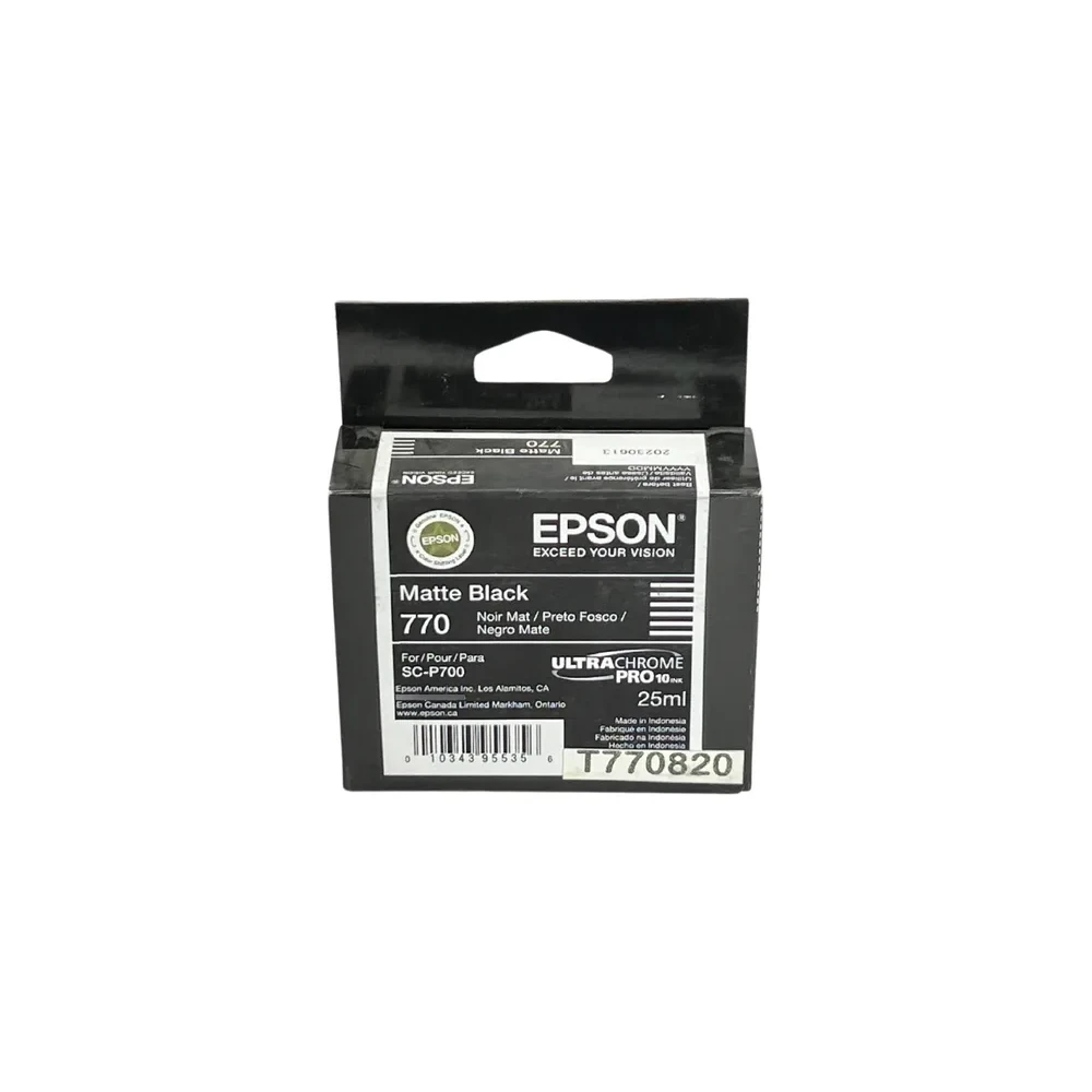 Cartucho Epson UltraChrome PRO10 T770820 negro mate 25 ml original