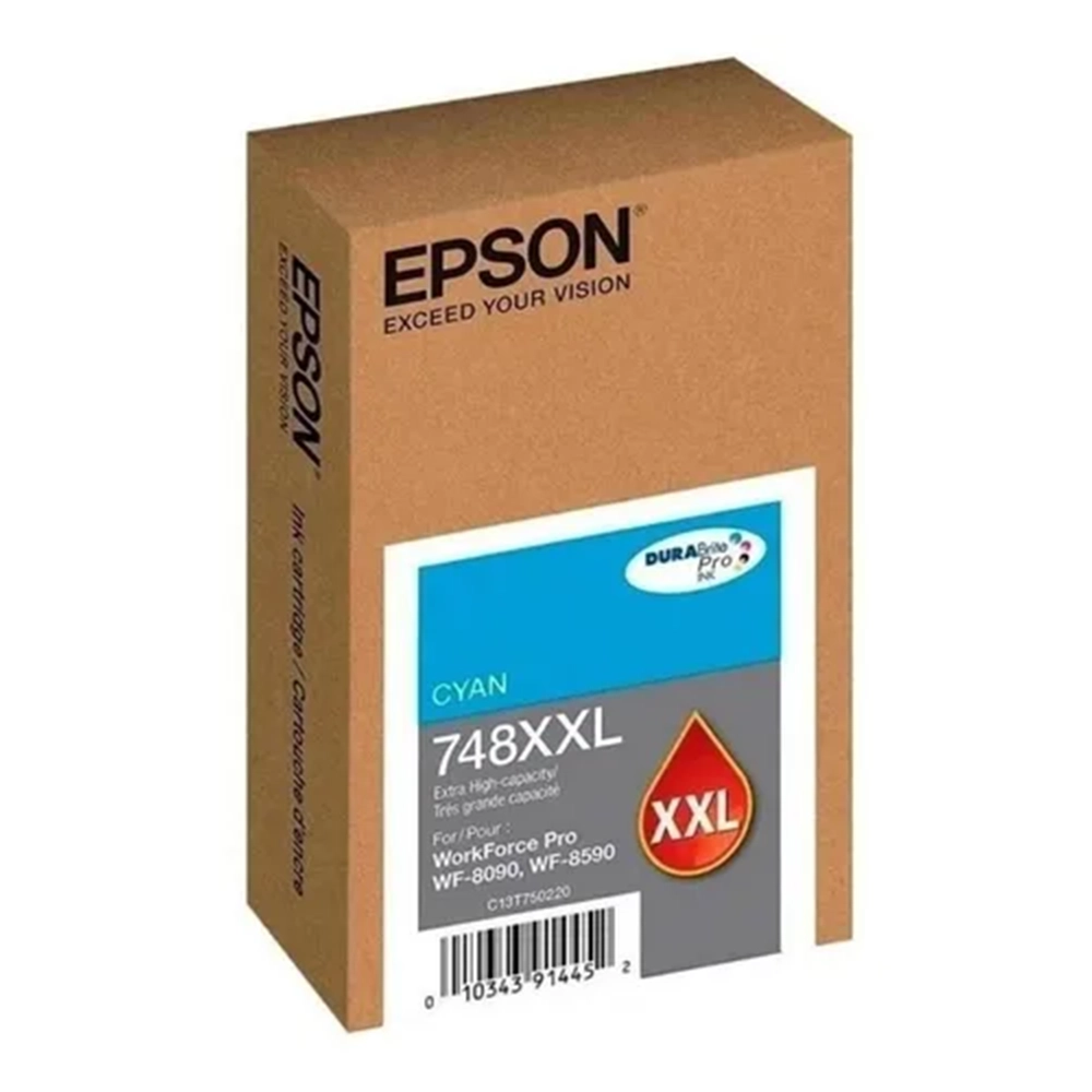 Cartucho Tinta Epson Cyan WF6090 6590 7K Alto Rendimiento Original