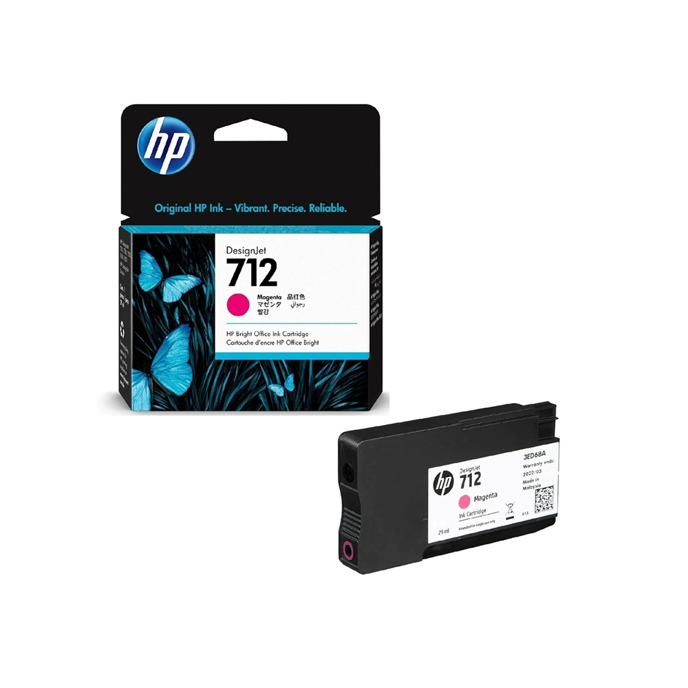 Cartucho Tinta HP 712 Magenta 29 ml Original para DesignJet