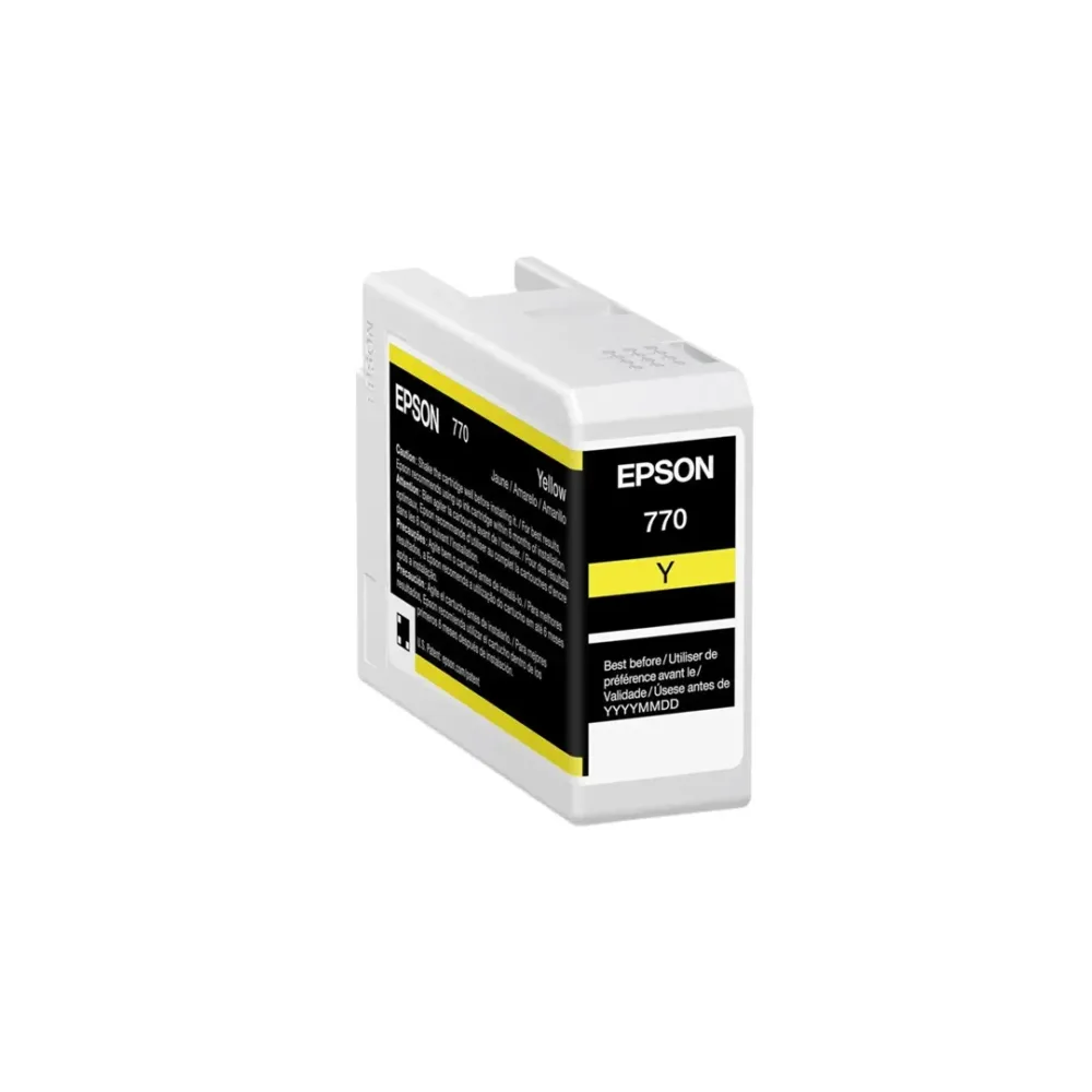 Cartucho de Tinta Epson T770 Amarillo 25 ml UltraChrome PRO10