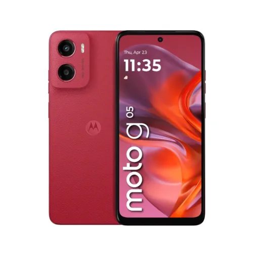 Celular Motorola G05 4GB RAM 128GB Dual SIM Rojo Batería 5200mAh