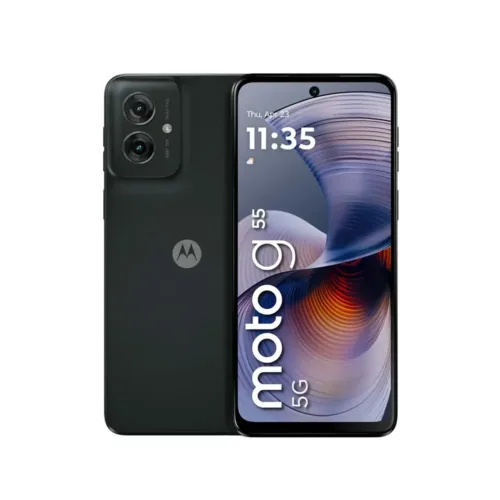 Celular Motorola G55 5G 8GB 256GB Negro Pantalla FHD+ Batería 5000mAh