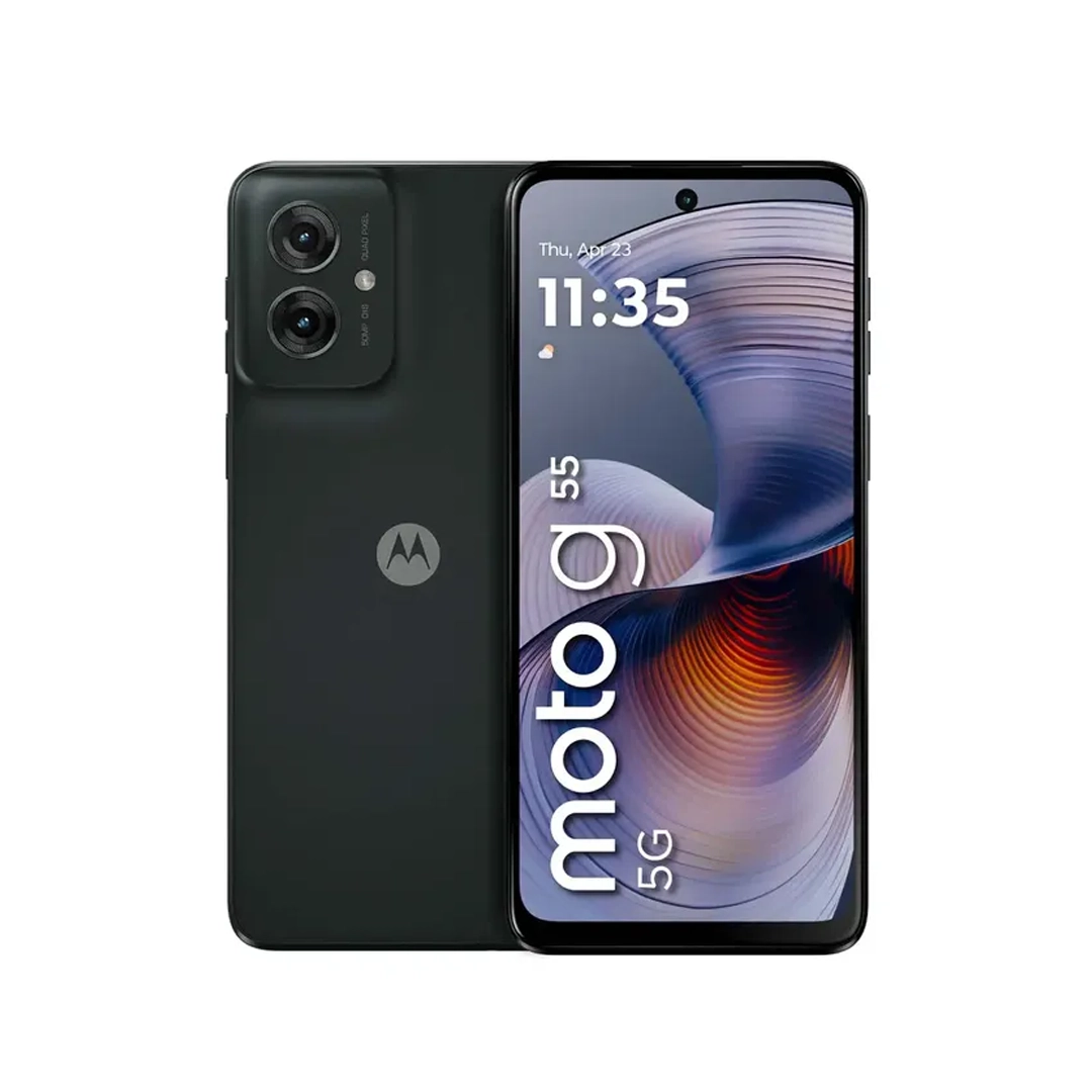 Celular Motorola G55 5G 8GB 256GB Negro Pantalla FHD+ Batería 5000mAh