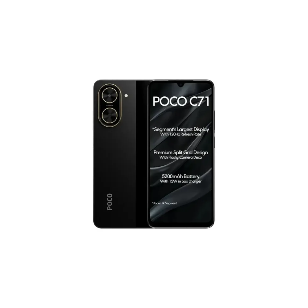 Celular Xiaomi Poco C71 25028PC03G libre 4GB 128GB 120Hz