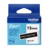 Cinta Brother BTAG335 12mm blanca sobre negro para etiquetas