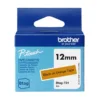 Cinta Brother BTAGT31 12mm negra sobre naranja para rotular