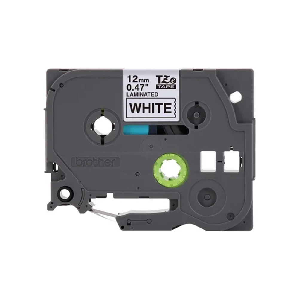 Cinta Etiqueta Brother TZe-231G Negro sobre Blanco 12 mm Laminada
