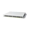 Cisco Catalyst 1200 C1200-48P-4G 48 Puertos Gestionable Conmutador Ethernet - Gigabit Ethernet - 10/100/1000Base-T, 1000Base-X - 3 Capa compatible - 4 Ranuras SFP - 451.95W Power Consumption - 375W Rendimiento PoE - Par trenzado, Fibra Óptica