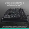 Combo Logitech MK120 Teclado y Mouse USB Resistente Salpicaduras