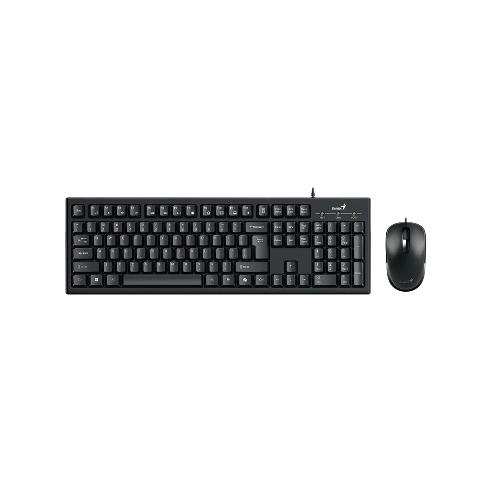 Combo Teclado y Mouse Genius KM-100SE USB Ergonomía y Durabilidad