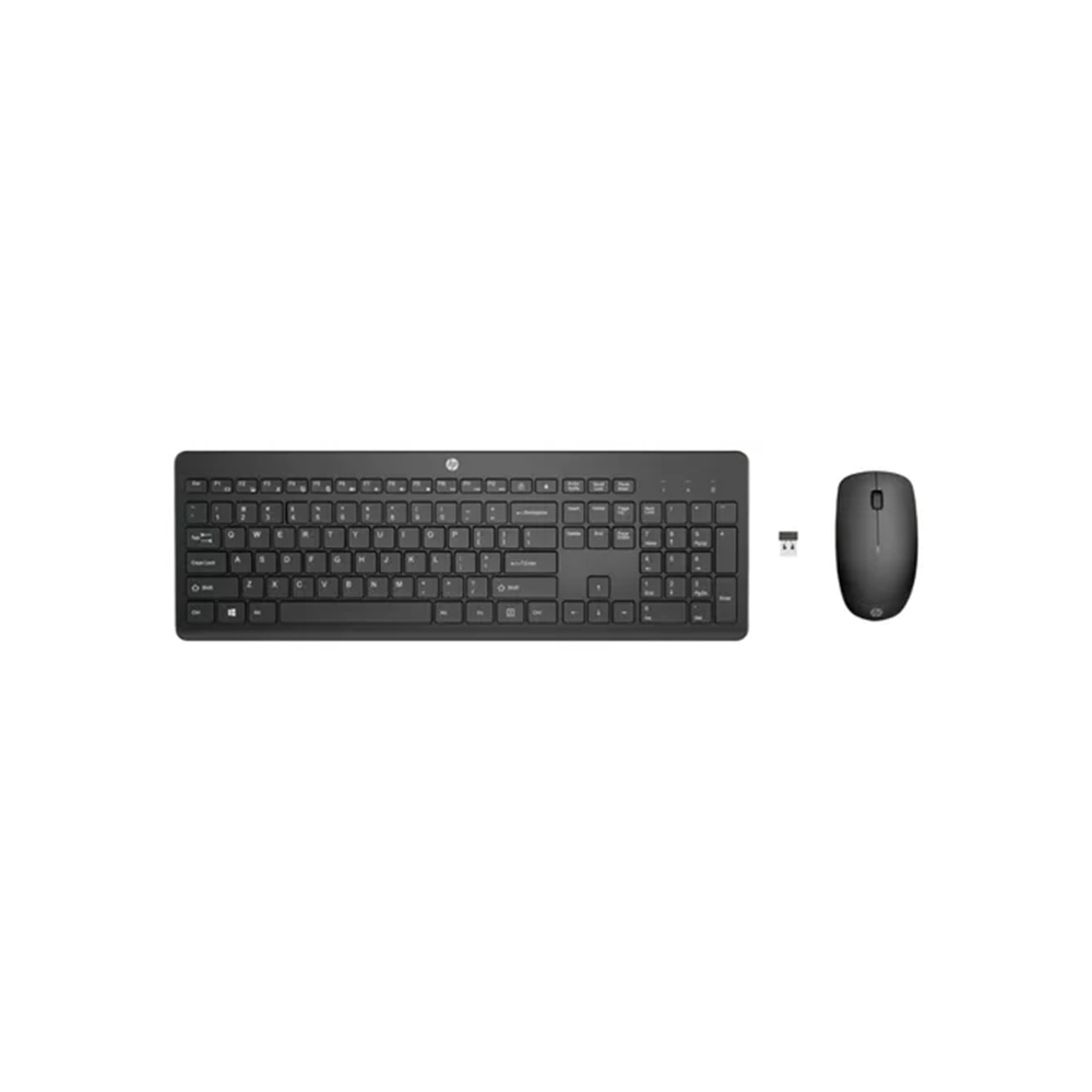 Combo Teclado y Mouse Inalámbricos HP 235 Silencioso Negro Ergonómico