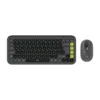 Combo Teclado y Mouse Logitech POP ICON Bluetooth Español Graphite Moderno