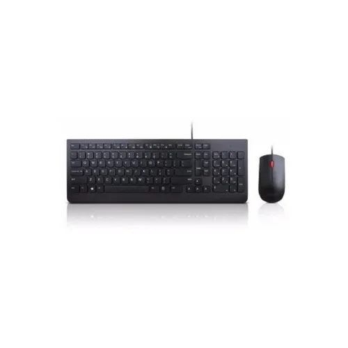 Combo teclado y mouse Lenovo alámbrico español diseño cómodo