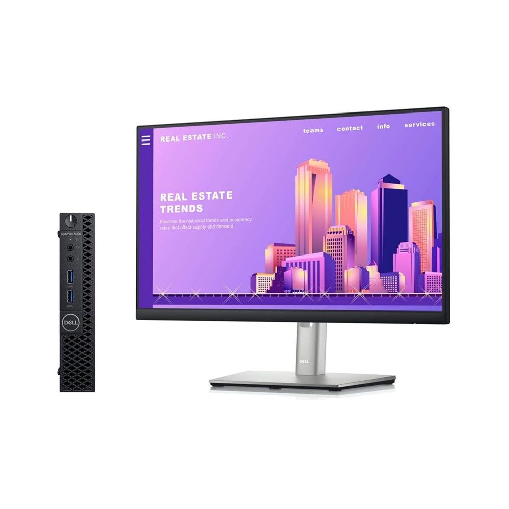 PC MFF Dell Optiplex 5070 i5 9na Gen 16GB 512SSD Remanufacturado + Monitor 22”