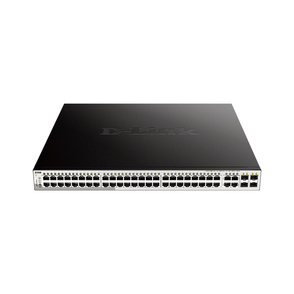Switch D-Link DGS-1210-52MP 52 Puertos PoE Smart+ Fibra