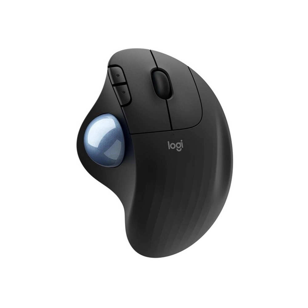 Desplazamiento mediante bola (Trackball) Logitech ERGO M575S - Frecuencia Bluetooth/Radio - USB Tipo A - Óptico - 5 Botón(es) - 3 Botón(es) Programable(s) - Azul, Grafito - Inalámbrico - 10m - 2.40GHz - 2000 dpi - Rueda de desplazamiento - 1 x AA Battery Supported