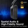 Diadema Argom Ultimate Sound Spatial ARG-HS-2690BK ANC BT