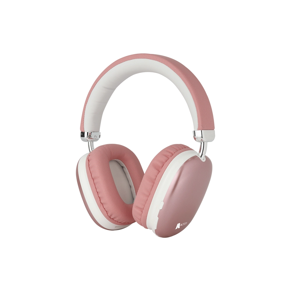 Diadema Bluetooth Jaltech B12R rosada plegable juvenil