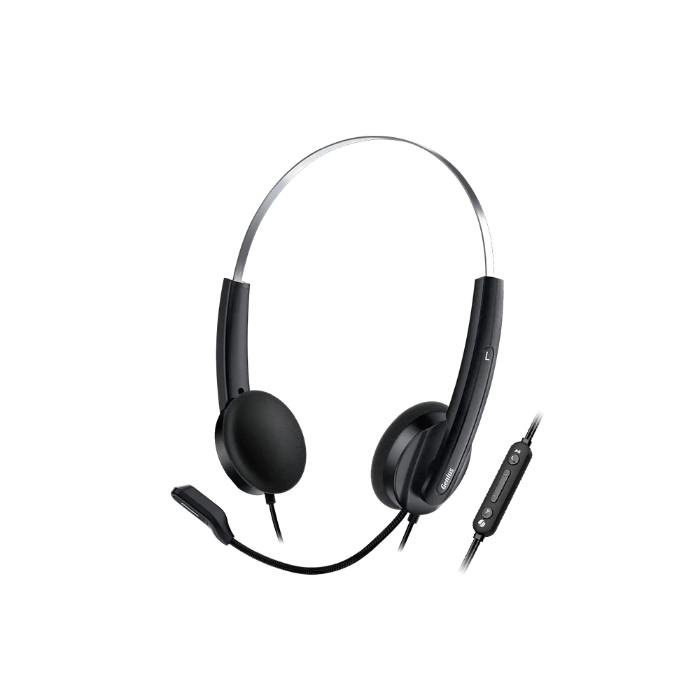 Diadema Genius HS-220U USB con micrófono para videollamadas