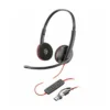 Diadema Poly Blackwire 3220 USB-C Sonido HD Adaptador Profesional