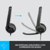 Diadema USB Logitech H390 Negra Micrófono Cancelación de Ruido