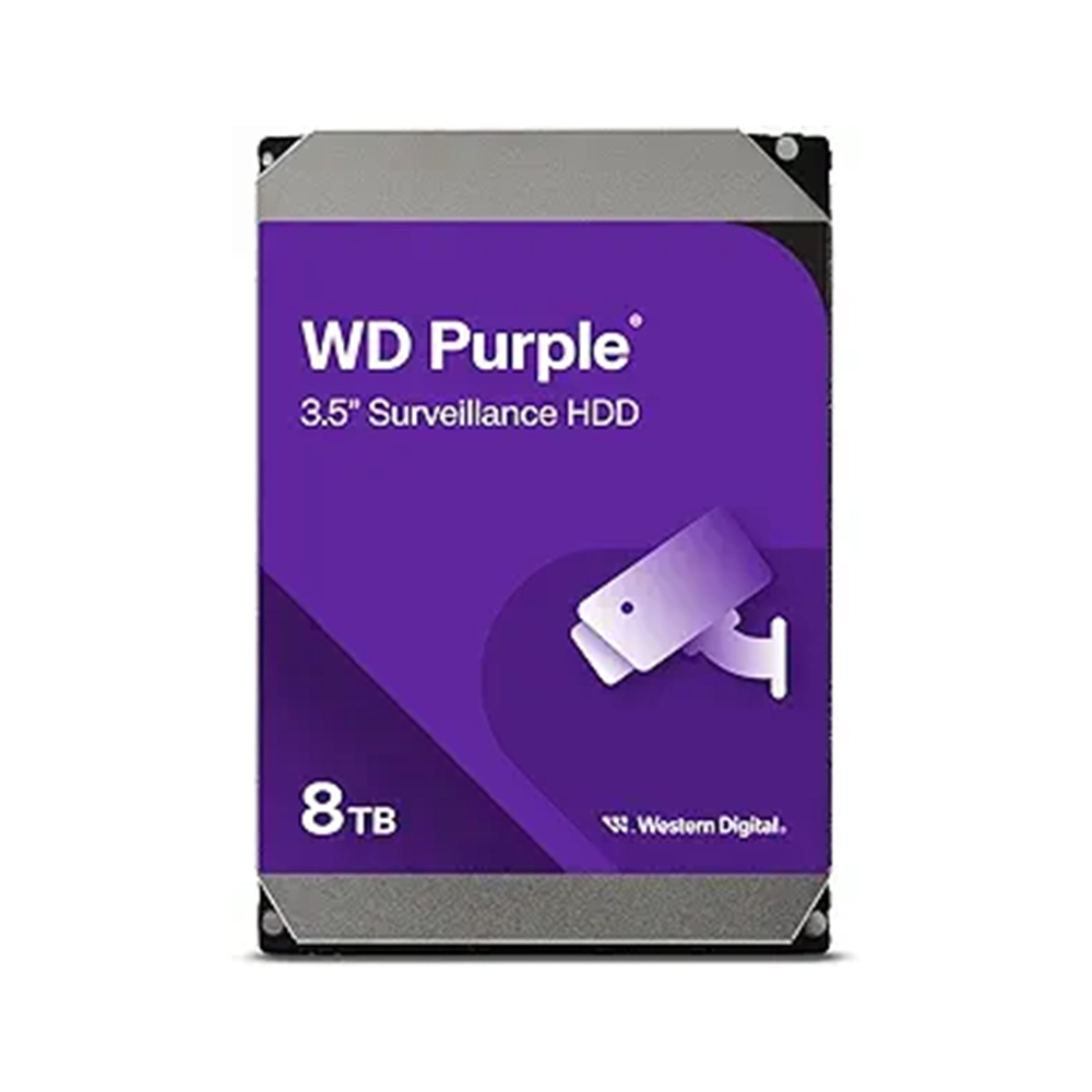 Disco Duro WD Purple 8TB Vigilancia 24x7 Fiabilidad Alto Rendimiento