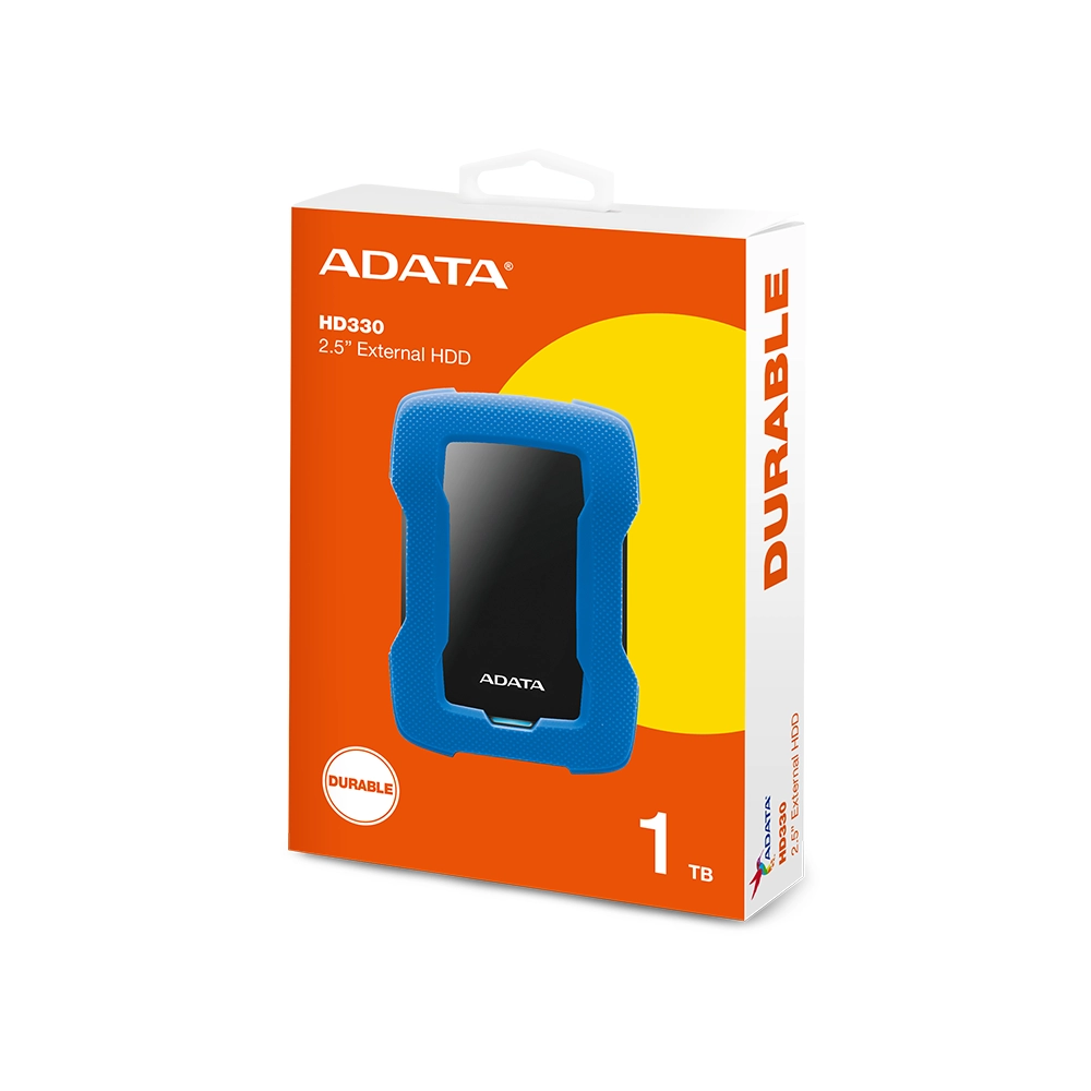 Disco Externo Adata HD330 1TB USB 3.2 Antigolpes Azul Portátil