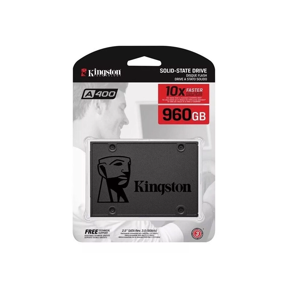 Disco Sólido Kingston A400 960GB SATA Alta Velocidad 500MB/s