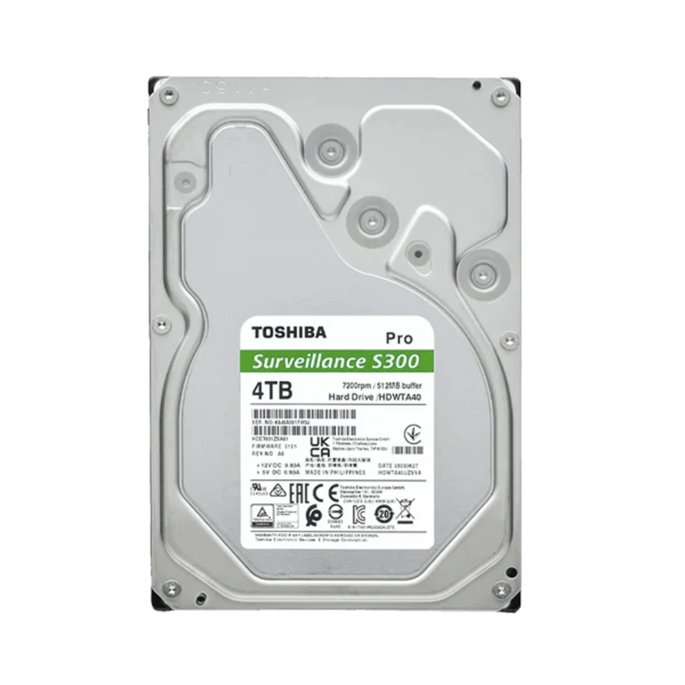 Disco duro interno Toshiba 4TB 128MB para CCTV rendimiento 24/7