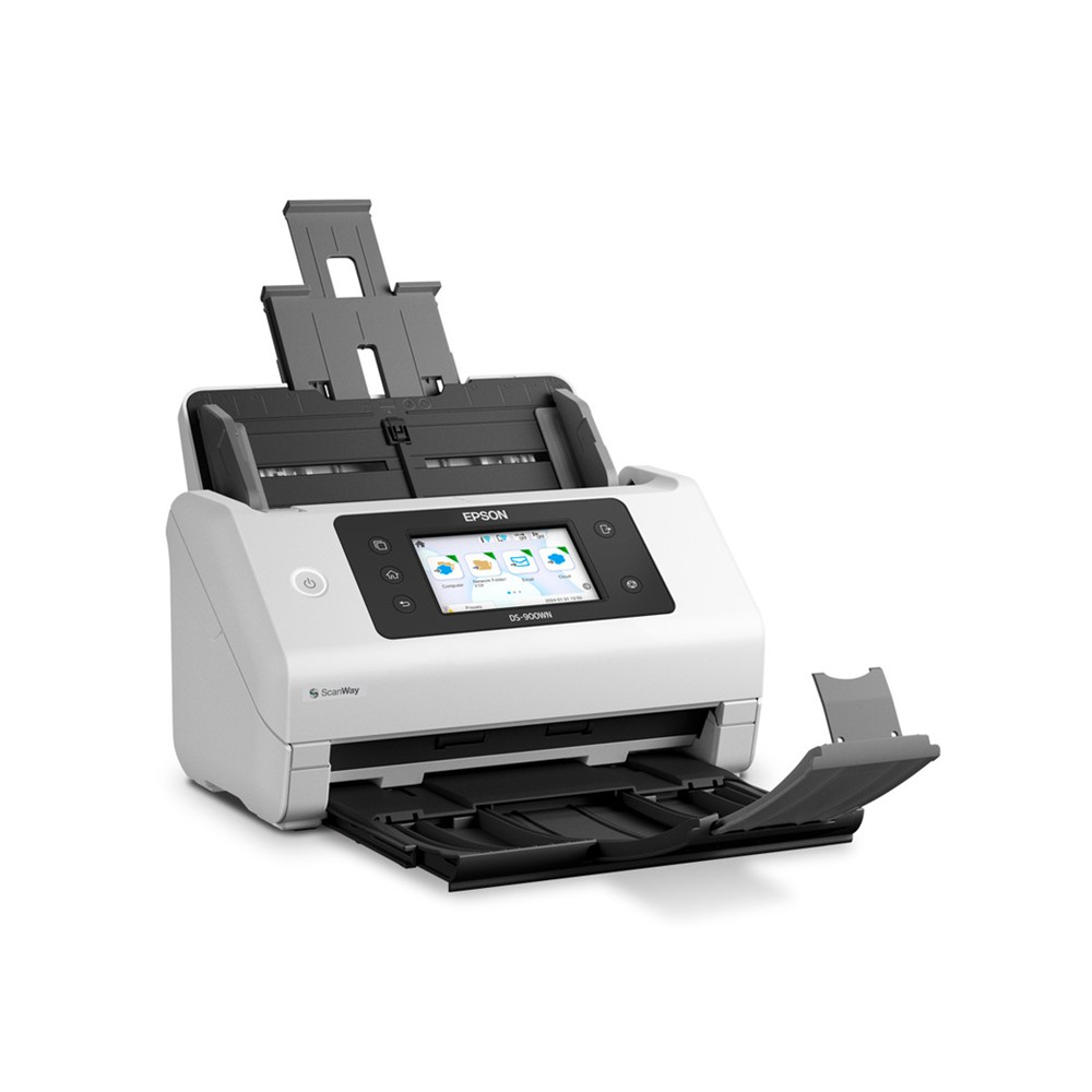 Escáner Epson DS-900WN Wi-Fi Doble Cara Alto Volumen Red y LCD