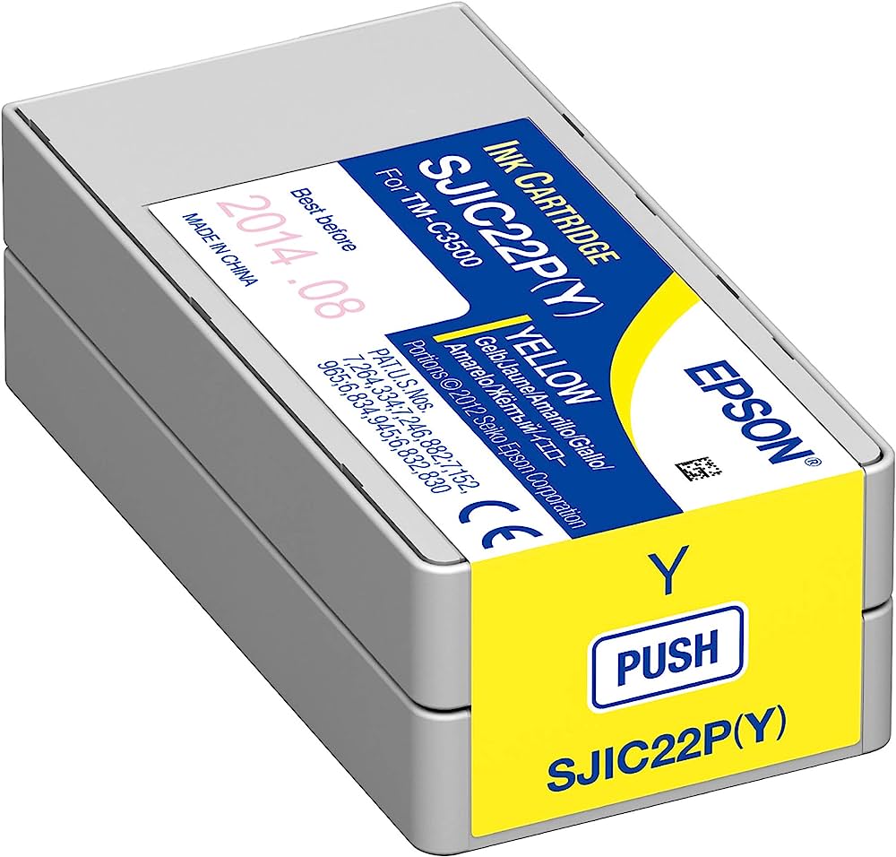 EPSON-C33S020583-1-10.jpg Cartucho Epson Amarillo TM-C3500 Tinta DURABrite Ultra Original