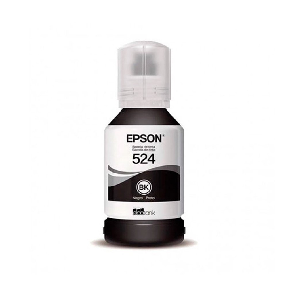 Botella de Tinta Epson 524 Negra 70 ml EcoTank Rendimiento Alto Original