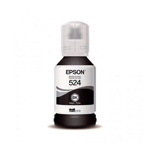 Botella de Tinta Epson 524 Negra 70 ml EcoTank Rendimiento Alto Original
