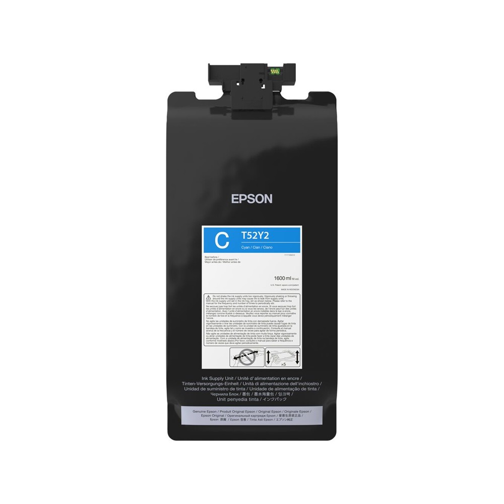 Bolsa tinta Epson UltraChrome XD3 Cyan 1.6 L Rendimiento Pro