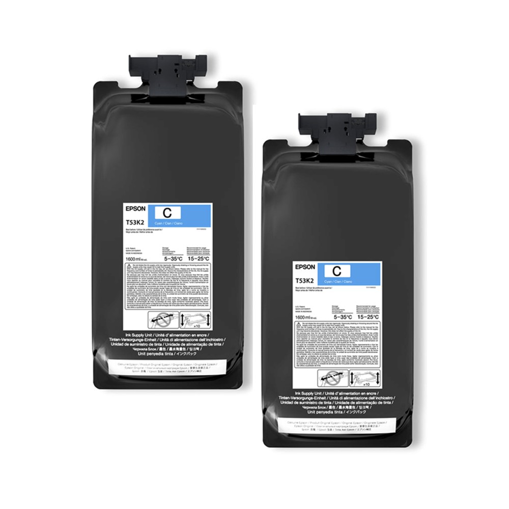 Bolsa tinta Epson UltraChrome DS Cyan x2 1.6 L Sublimación Pro