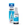 Botella de tinta Epson T664220 Cian alto rendimiento original