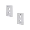Face Plate Doble Retardante Plástico Acrílico Identificación Voz/Datos