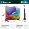TV Hisense 43Q4SV 43 Pulgadas QLED 4K Smart TV 60Hz
