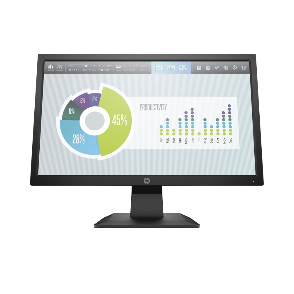 Monitor HP 19.5" P204v Altura fija 1600 x 900