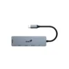 Hub USB C Genius UH-500 5 puertos HDMI 4K 60Hz y PD 100W