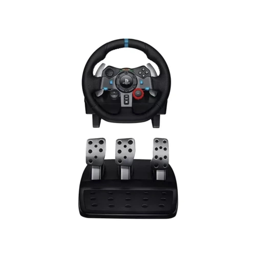 Juego de volante Logitech Driving Force - Cable - USB - PlayStation 3, PlayStation 4, PC - Negro
