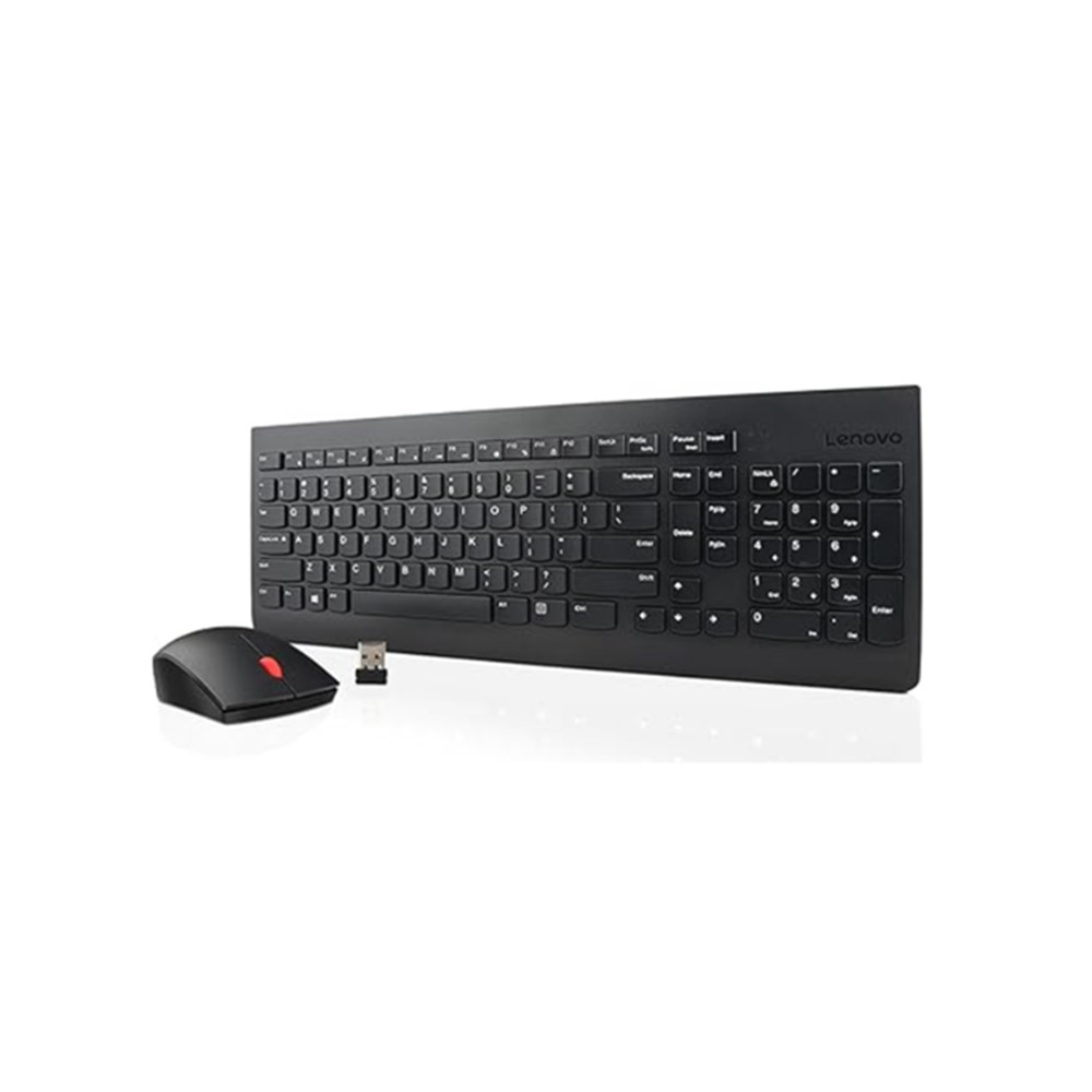 Combo teclado y mouse Lenovo alámbrico español diseño cómodo